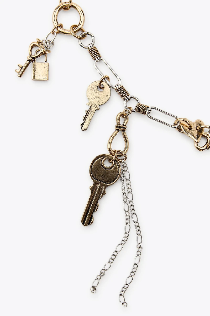 COMBINED METAL KEY BELT