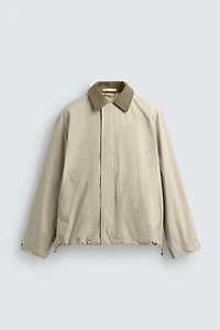 BLOUSON TECHNIQUE COL EN CONTRASTE