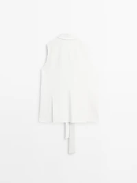 Smart waistcoat with bow detail - STUDIO