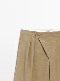 Bermuda shorts with crossover fastening - STUDIO
