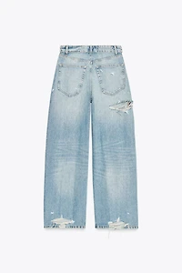 TRF MID-RISE FOLD-OVER WAISTBAND JEANS