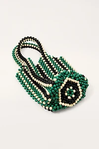 STRIPED BEADED BUCKET BAG - LIMITED EDITION