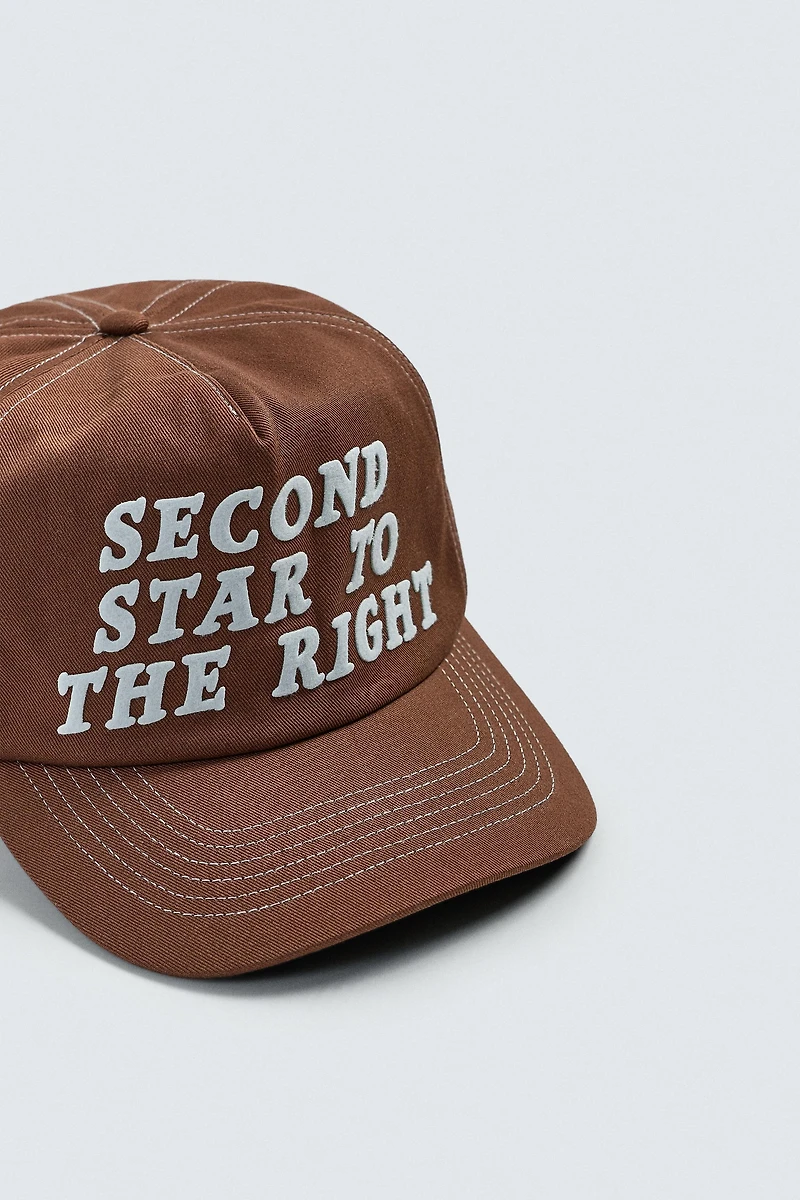 PETER PAN TEXT CAP HARRY LAMBERT FOR ZARA X DISNEY