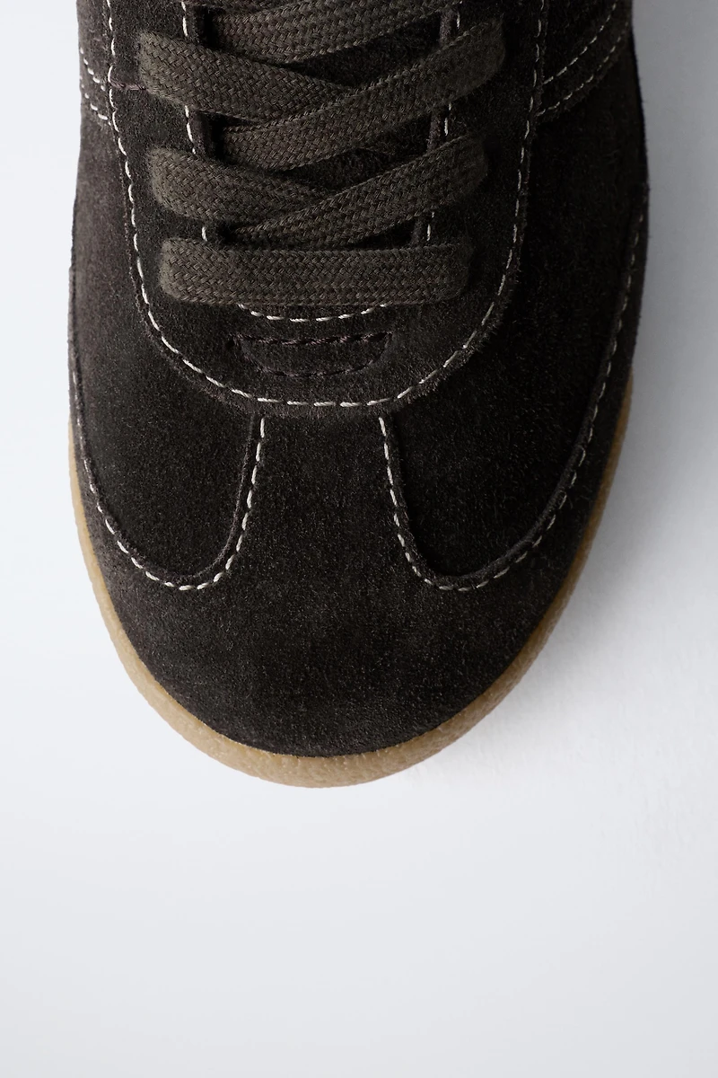 BASKETS MONTANTES EN CUIR BOXING