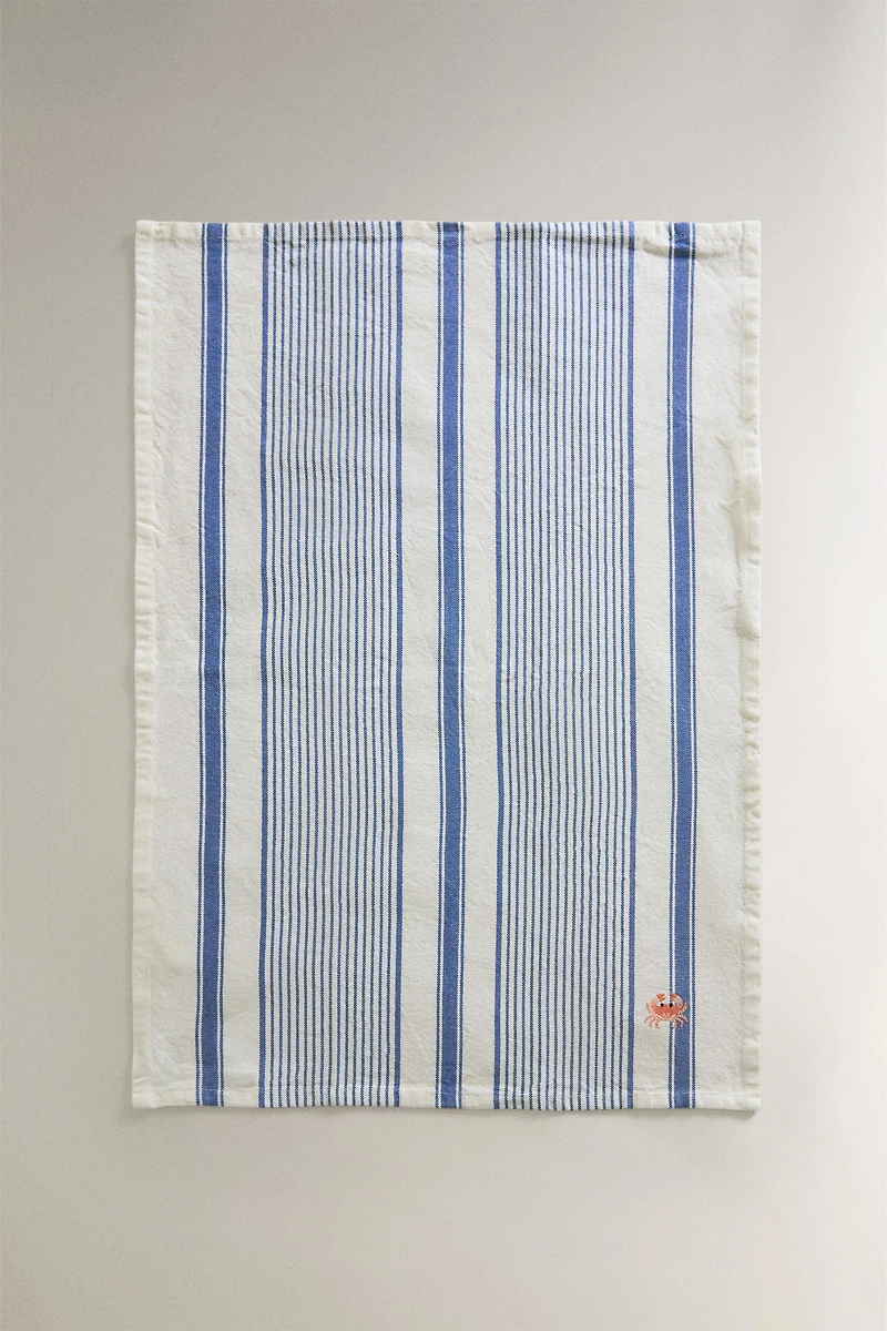 STRIPED CRAB KITCHEN TOWEL
