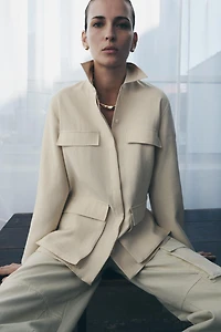 FLOWY POCKET SHIRT ZW COLLECTION
