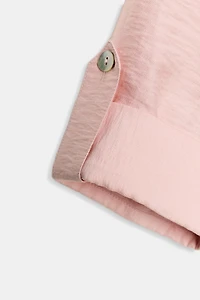 CHEMISE COURTE AVEC LIN