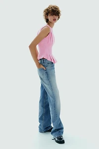 PLEATED ZIP TOP