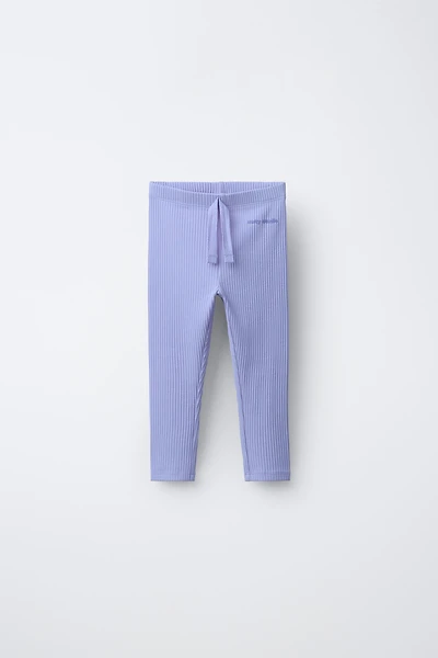 LEGGING CANNELÉ À LACET