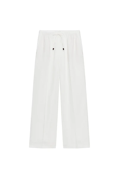 PANTALON DROIT AVEC LIN