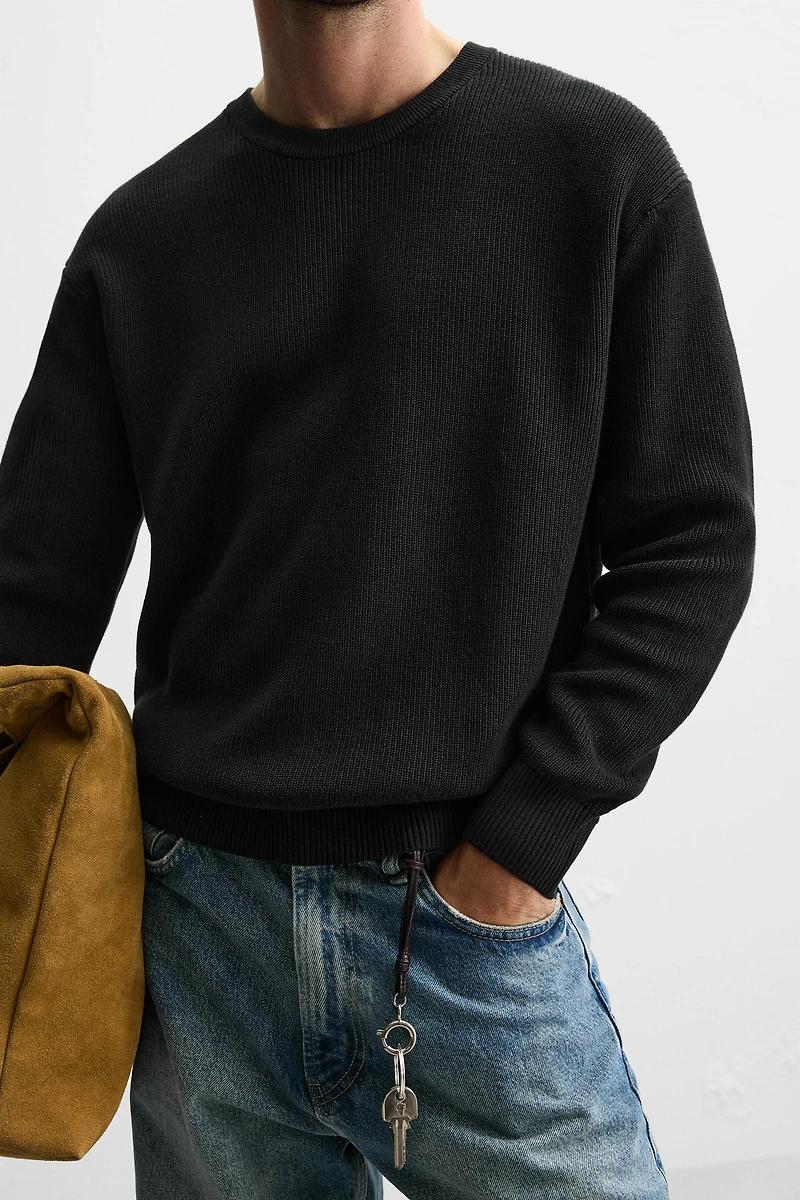 PURL KNIT SWEATER