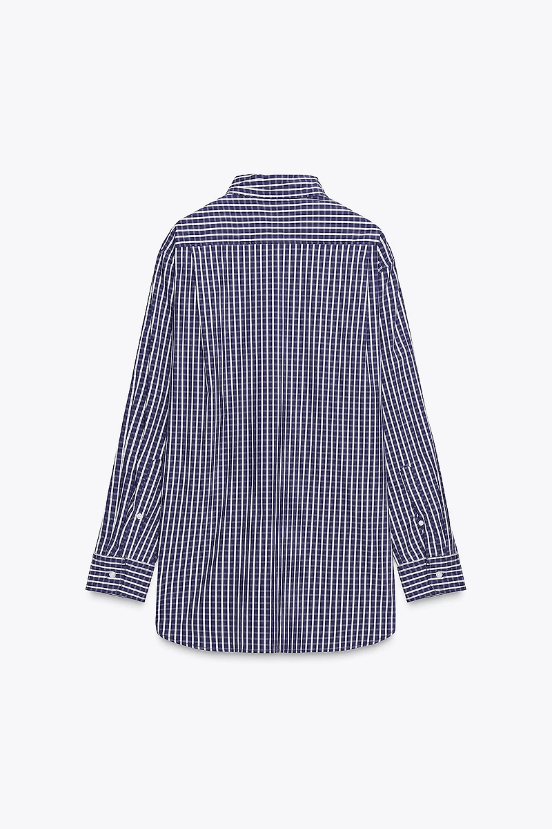 PLAID POPLIN SHIRT