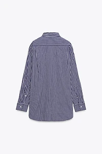 PLAID POPLIN SHIRT