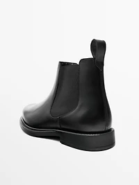 Bottines nappa élastiques