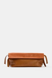 SAC ENVELOPPE EN CUIR À RABAT