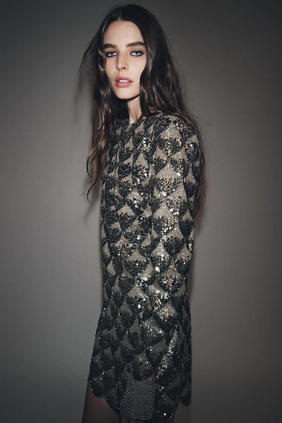 ZW COLLECTION SEQUIN MINI DRESS