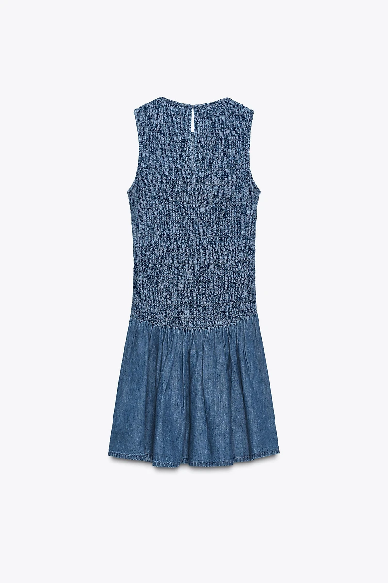 SMOCKED SHORT DRESS