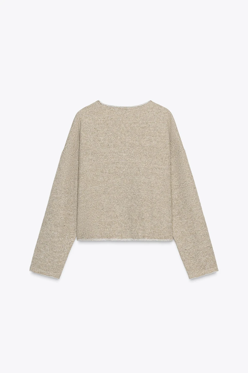 RUSTIC V-NECK SWEATSHIRT