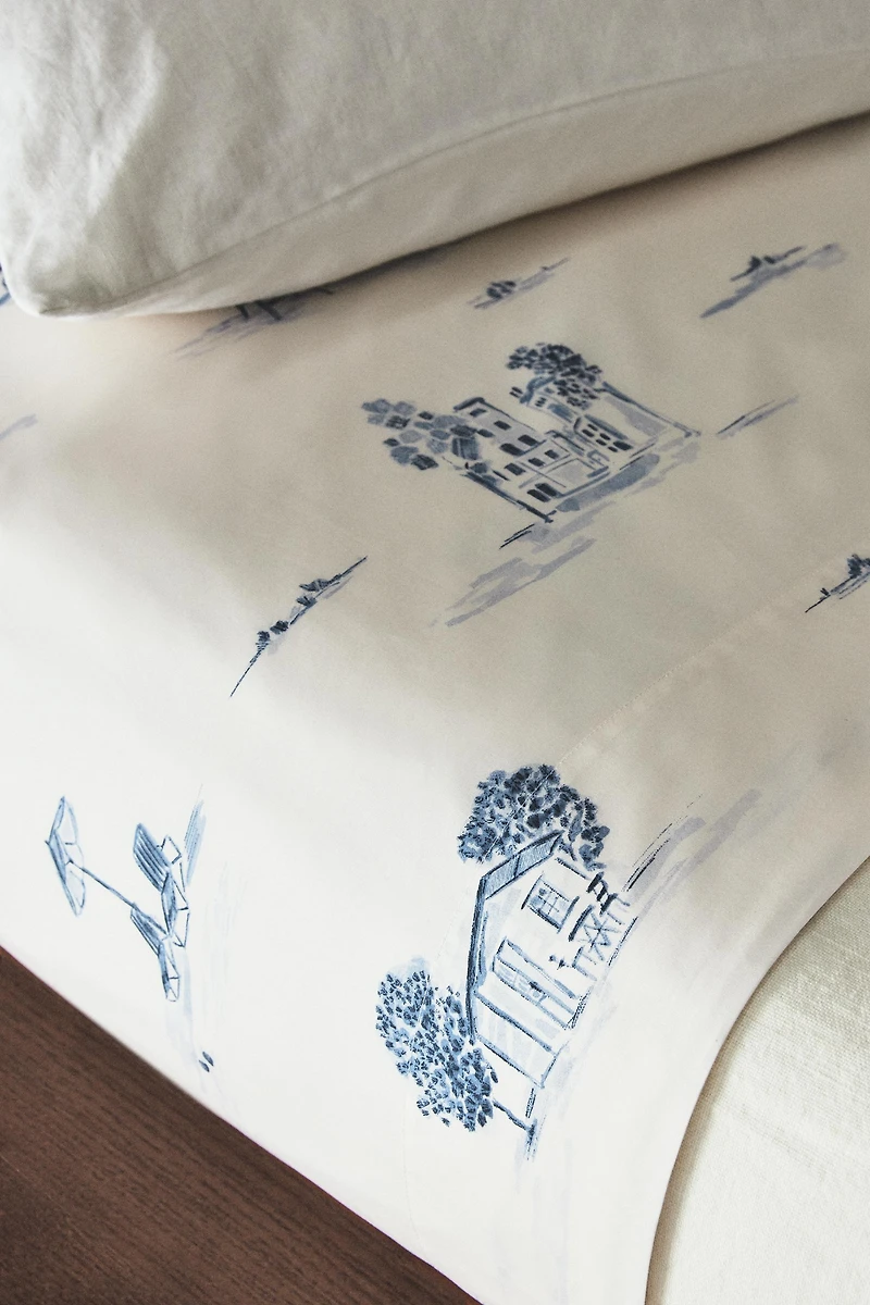 TOILE DE JOUY FLAT SHEET