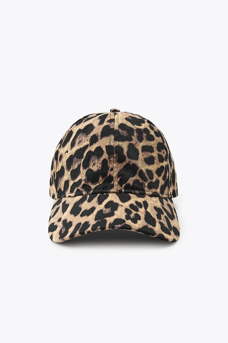 ANIMAL PRINT TWILL CAP