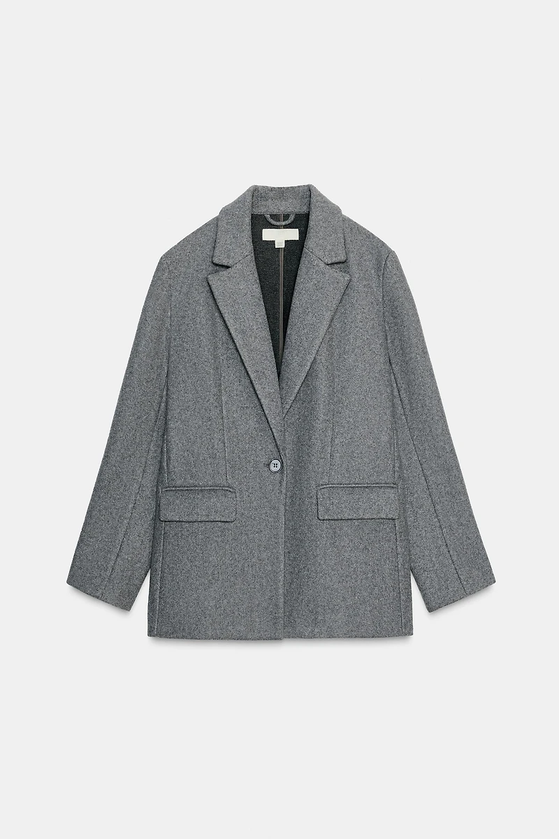 SOFT ONE-BUTTON BLAZER