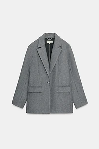 SOFT ONE-BUTTON BLAZER