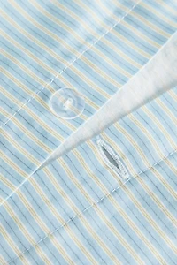 FADED STRIPED SATEEN DUVET COVER (300 THREAD COUNT)
