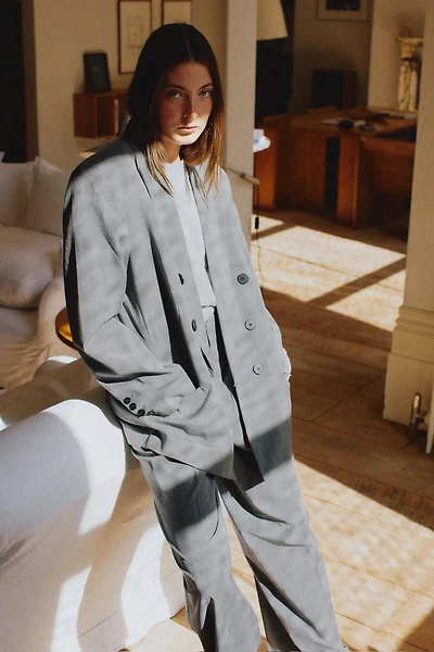 BLAZER OVERSIZE RAYURES BANQUIER