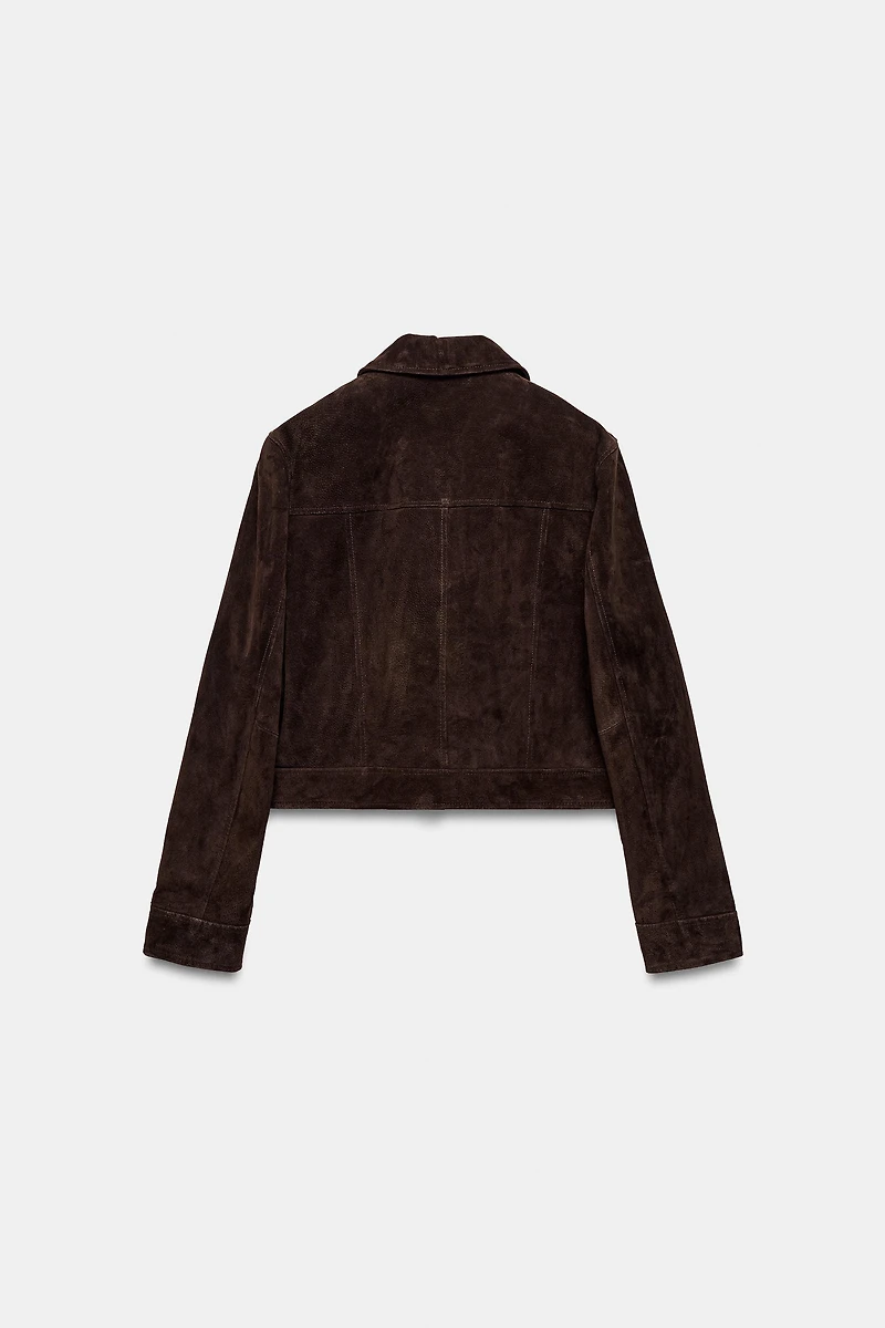 100% SUEDE LEATHER JACKET