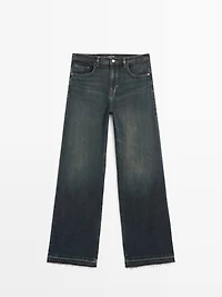 Mid-rise bell bottom jeans