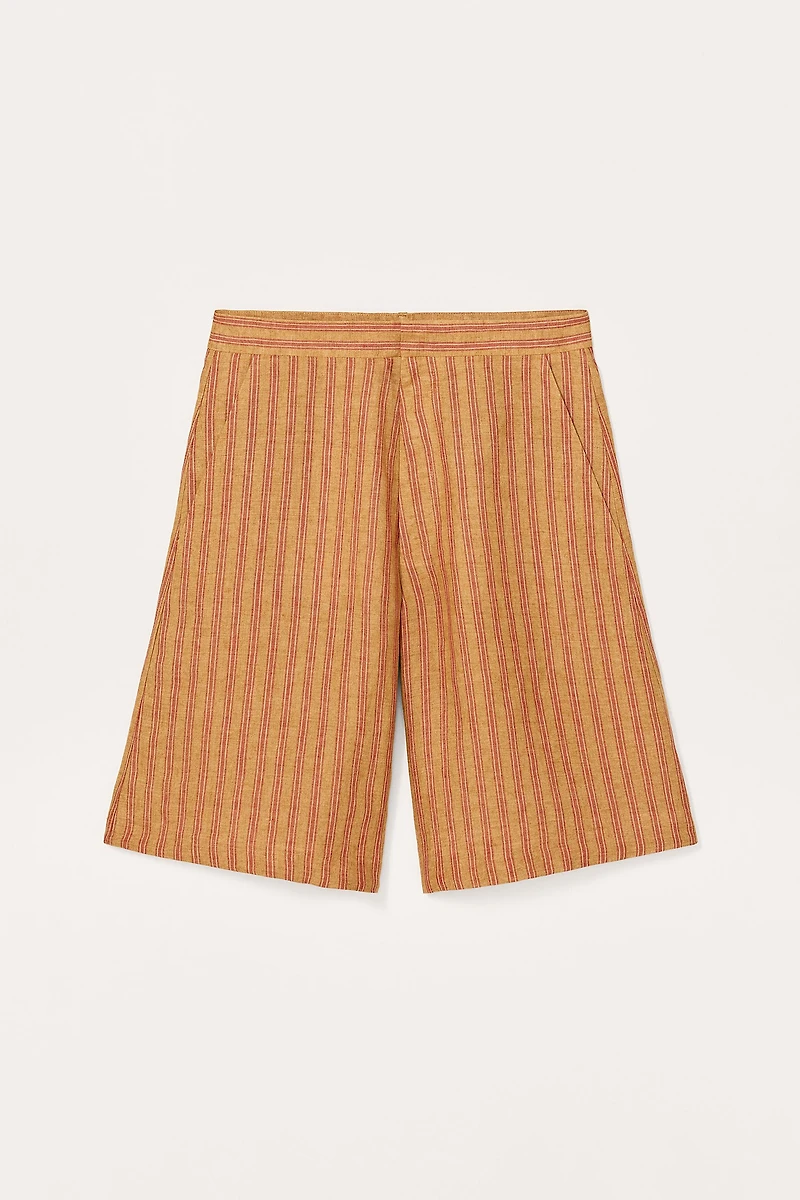 STRIPED LINEN SHORTS LIMITED EDITION