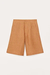 STRIPED LINEN SHORTS LIMITED EDITION