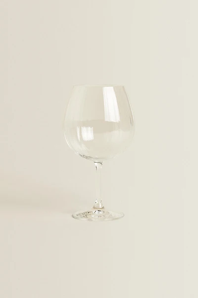 VERRE À PIED CRISTALLIN RELIEF