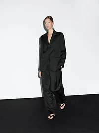 Blazer à deux boutons 100 % laine extra-fine