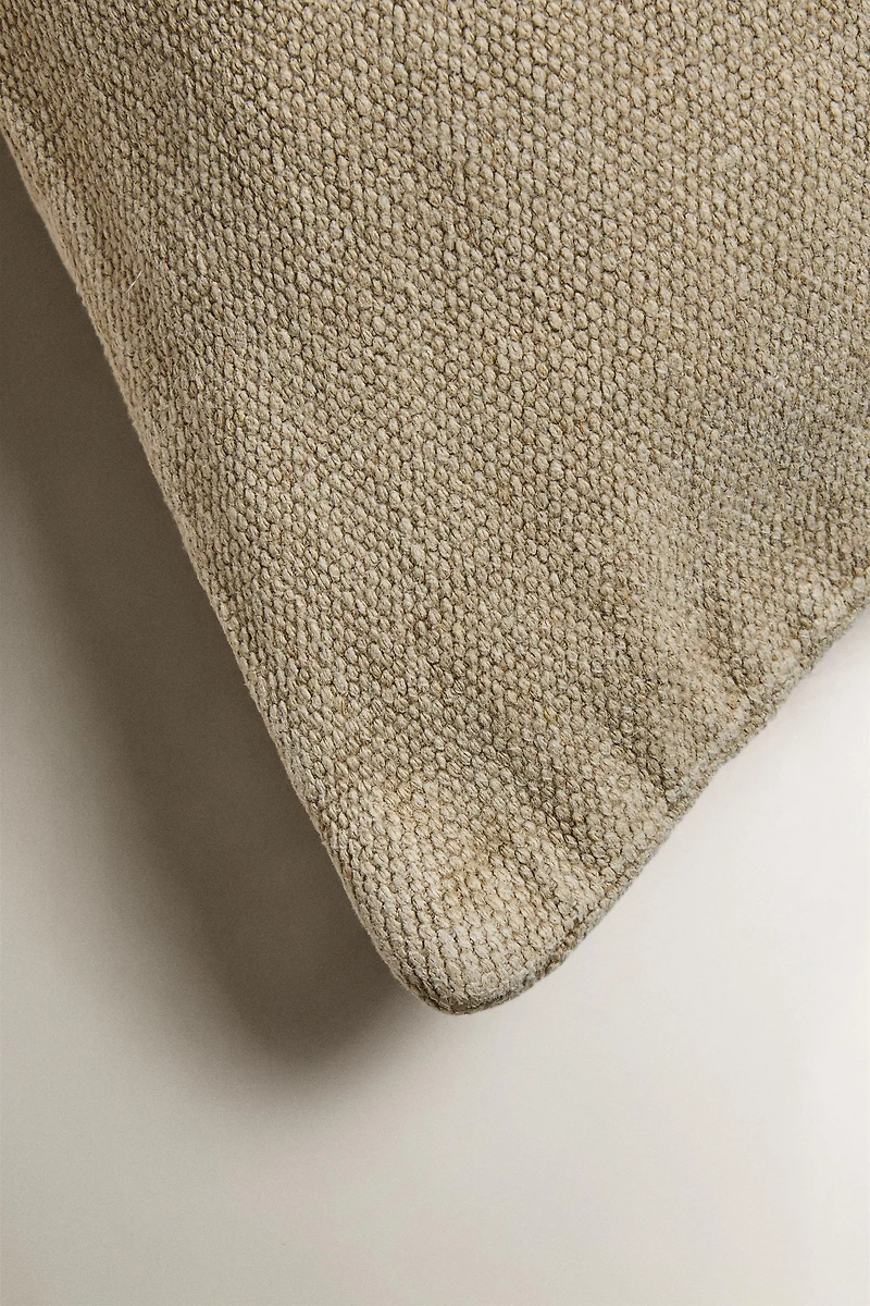 PLAIN LINEN THROW PILLOW COVER