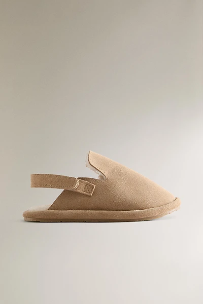 CHILDREN'S WARM LEATHER CLOGS