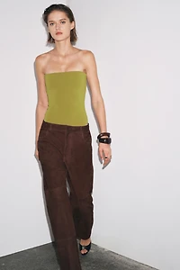 STRETCH BANDEAU BODYSUIT