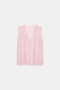 BLOUSE IMPRIMÉE À POIS