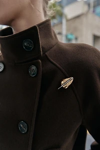 PACK OF 2 SPARKLY PIN BROOCHES