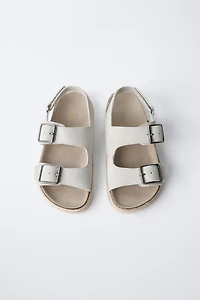 LEATHER BUCKLE SANDALS