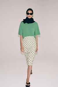 POLKA DOT PENCIL SKIRT ZW COLLECTION