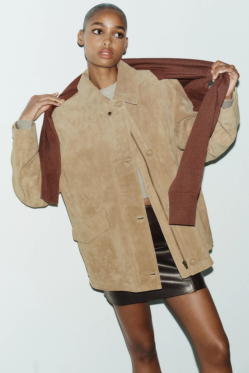 VESTE EN DAIM