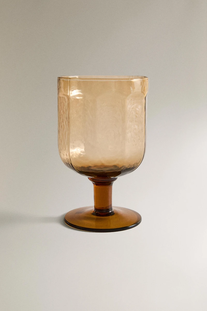 VERRE À PIED MARTELÉ