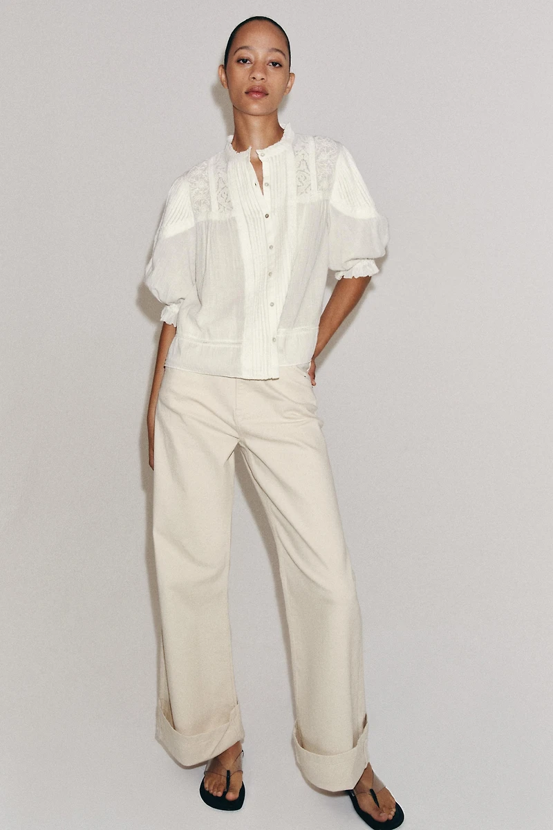 ROMANTIC COTTON SHIRT ZW COLLECTION