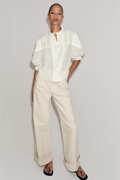 ROMANTIC COTTON SHIRT ZW COLLECTION