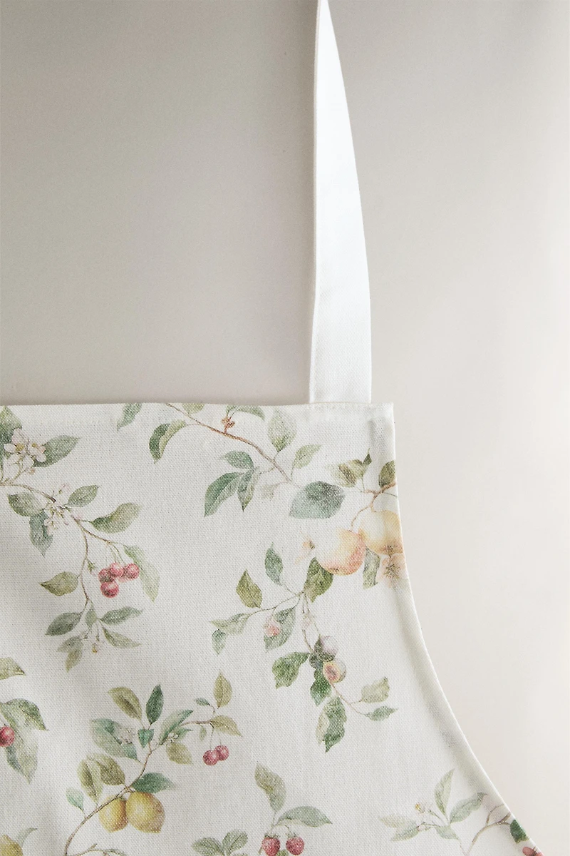 FLORAL COTTON APRON