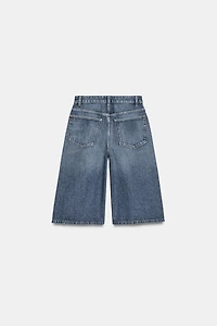 TRF MID-RISE DENIM JORTS SHORTS