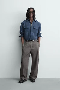FLOWY POCKET SHIRT