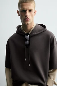 SWEAT INTERLOCK CAPUCHE ÉTIQUETTE
