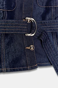 Z1975 DENIM BELTED VEST